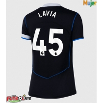 Camiseta Chelsea Romeo Lavia #45 Tercera Equipación para mujer 2025-26 manga corta